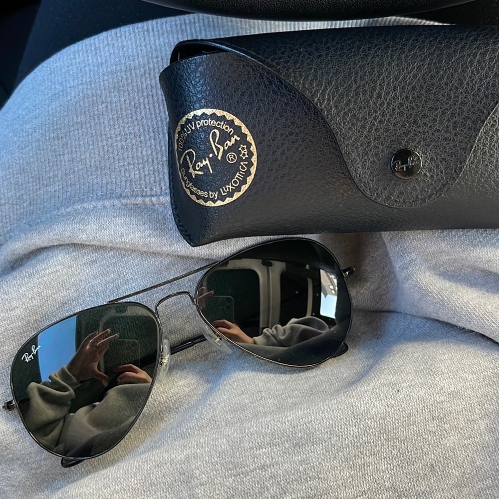 Black Aviator Classic Rayban Sunglasses